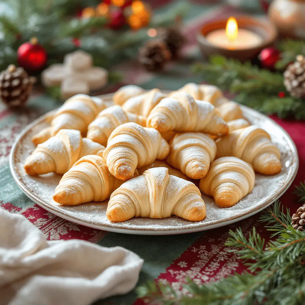 "A plate of Vanillekipferl