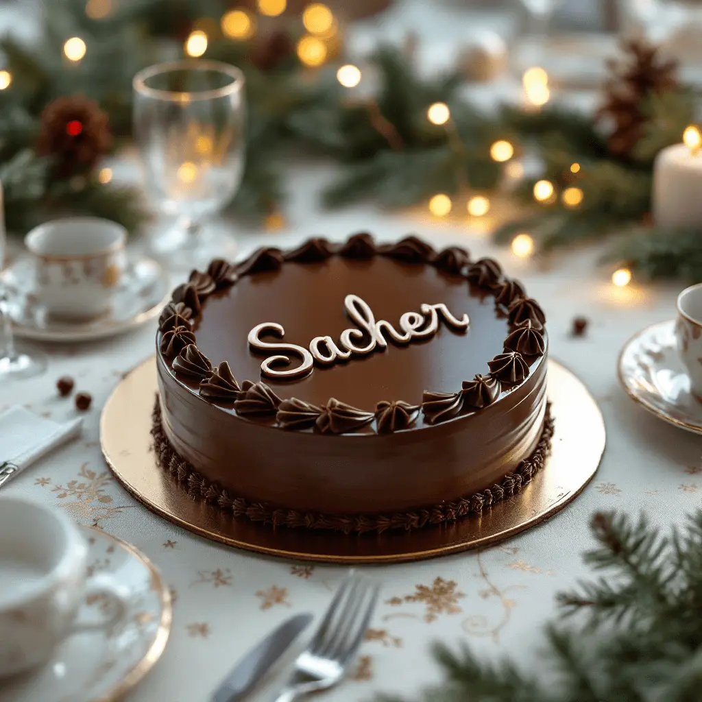 decorated Sachertorte