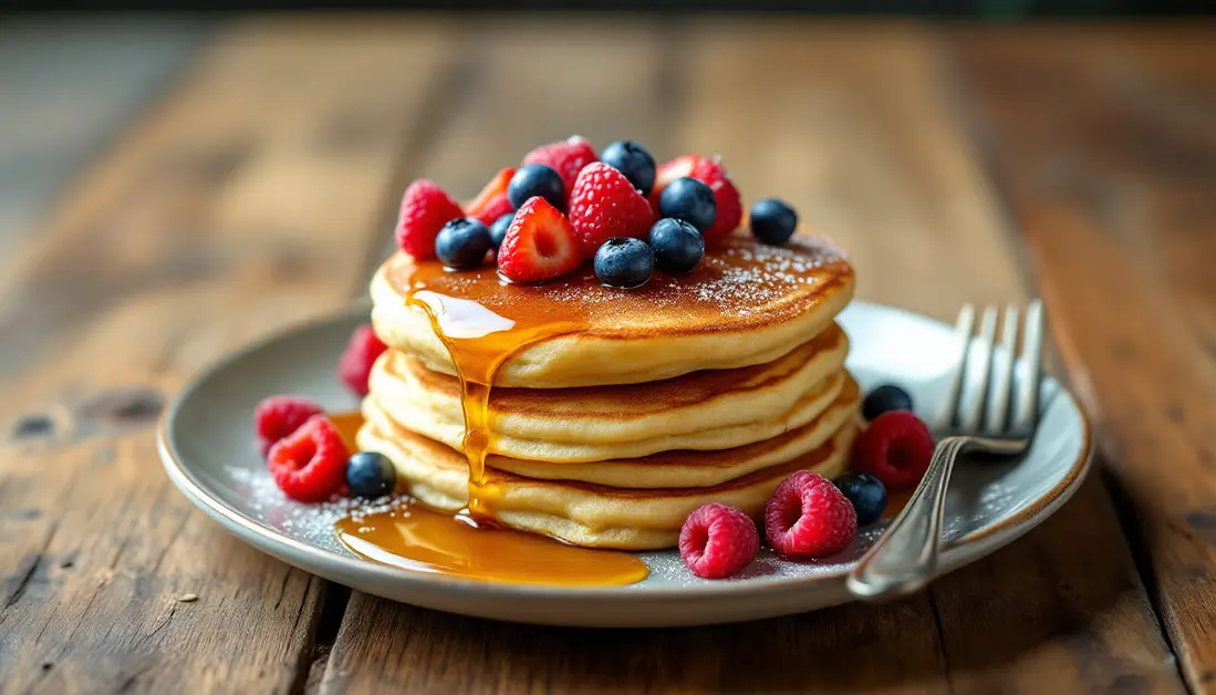 fluffy gluten free pancakes