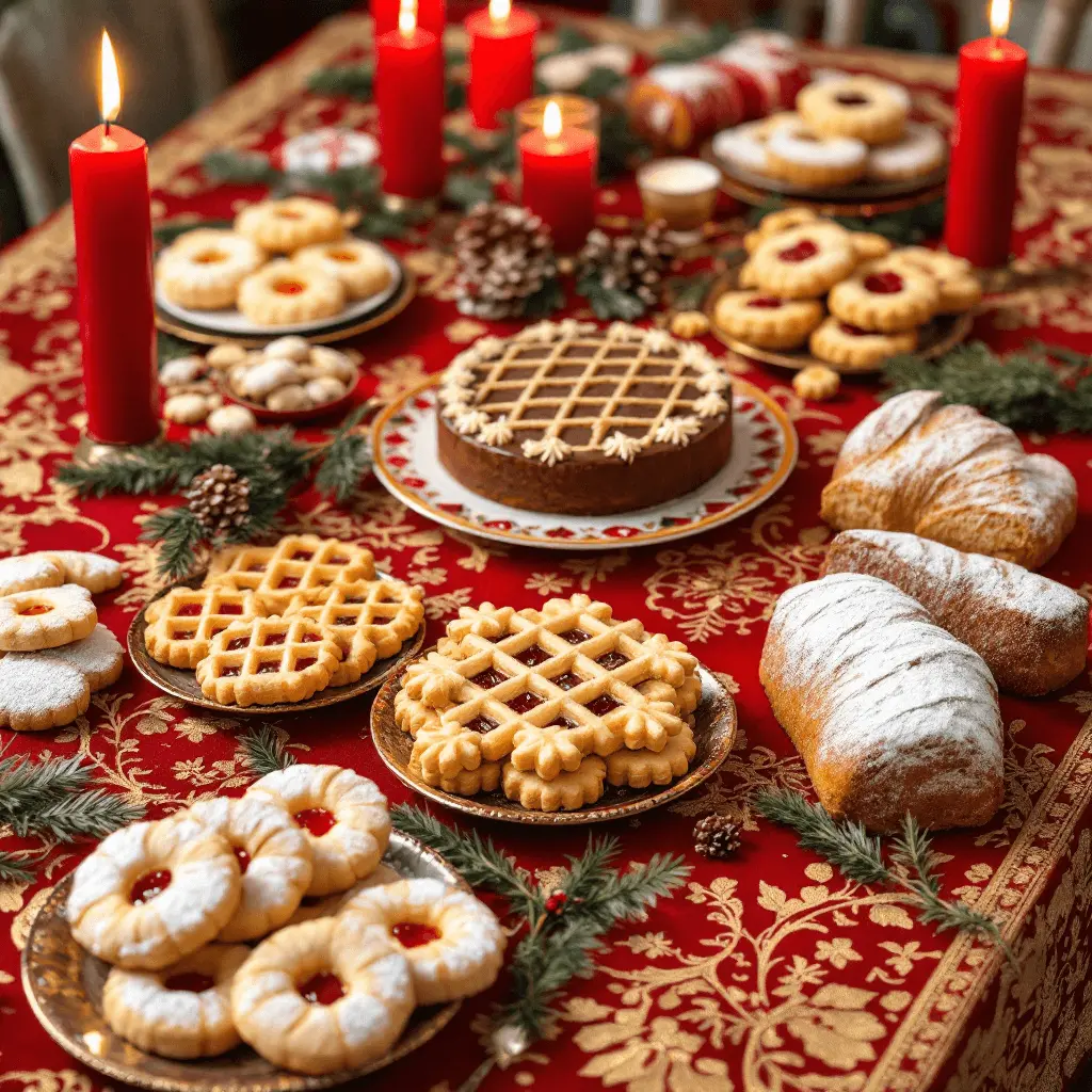 variety of Austrian Christmas desserts