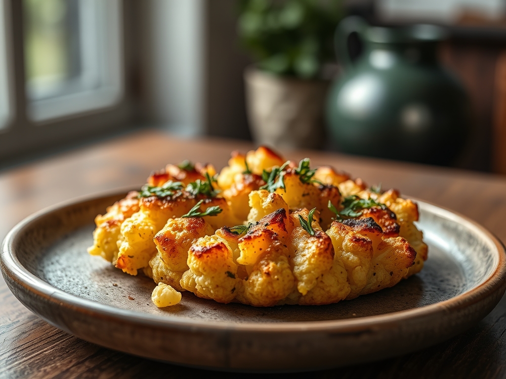 Roasted Cauliflower Crust